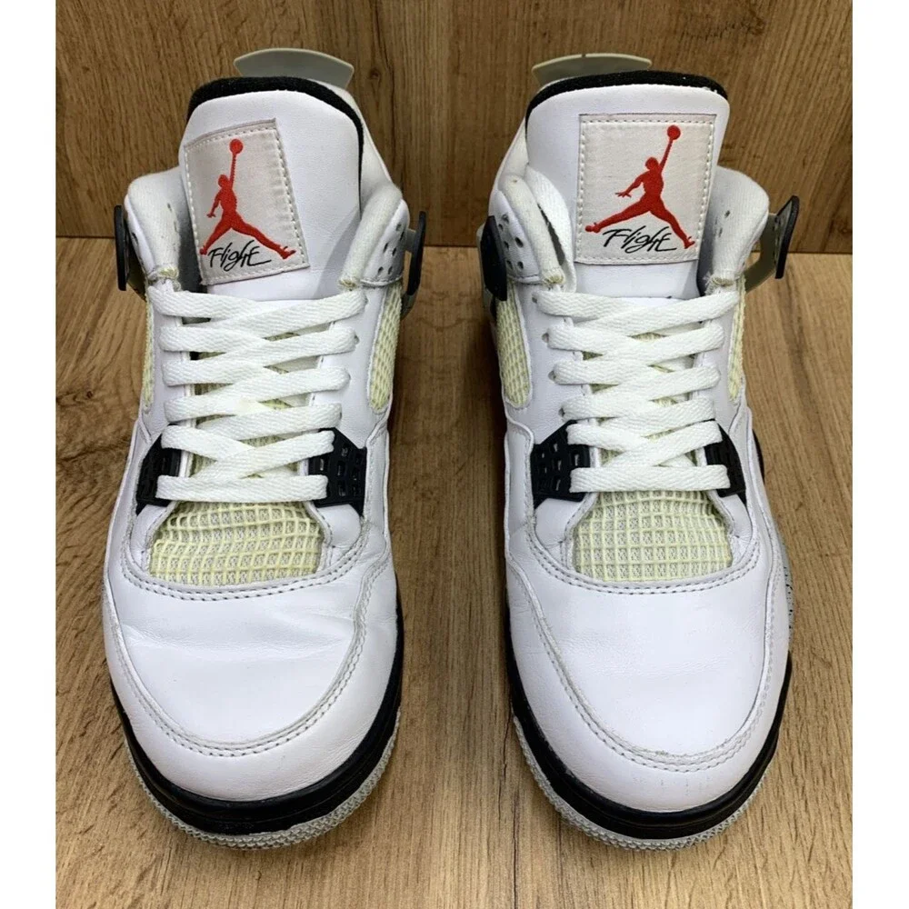 Nike Air Jordan 4 Retro White Cement 2016 (840606-192) Men’s Size 10 – Used